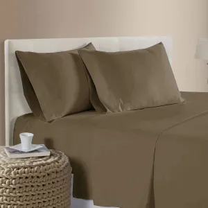 400TC Bamboo Cotton Sheet Set | Latte | Queen