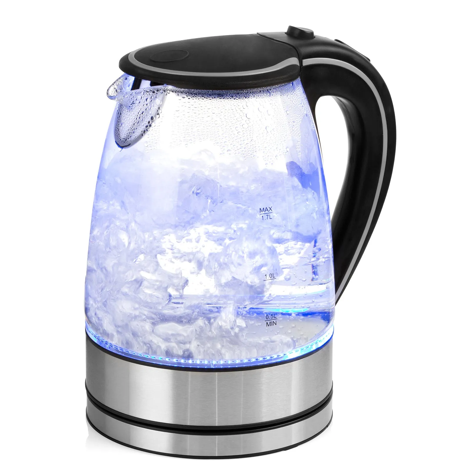 5 Litre Air Fryer | Black   1.7 Litre Kettle | Blue LED | Kitchen Package Deal Set