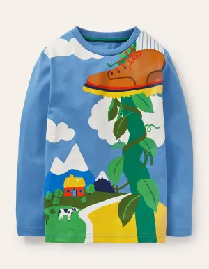 Graphic Fairytale T-shirt-Bluebell Beanstalk