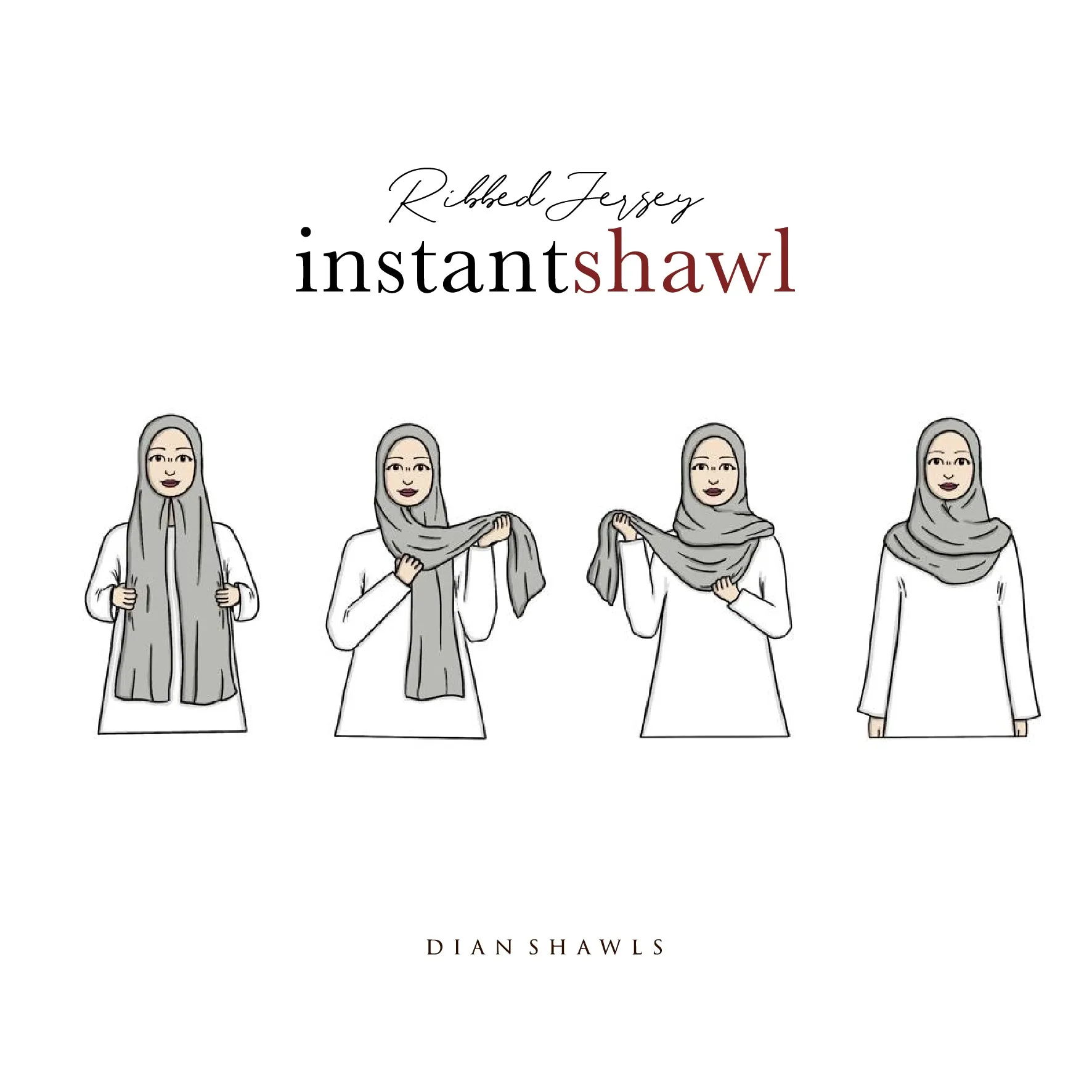 Instant Shawl : Black
