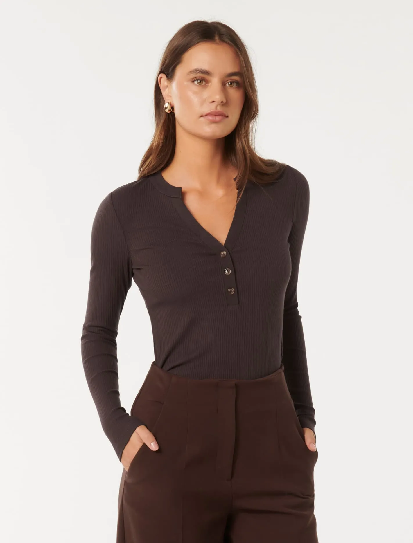 Julianna Henley Button Front Top