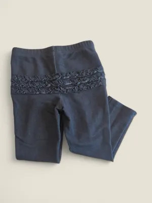 JUMPING BEANS DENIM  RUFFLE BOTTOM PANTS 24M PRE-LOVED