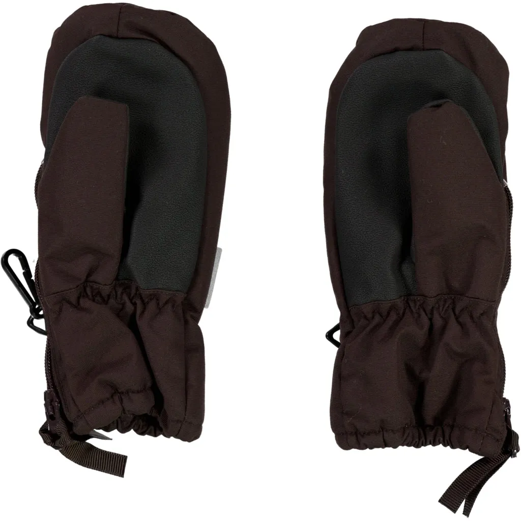 Mittens Zipper Tech - espresso