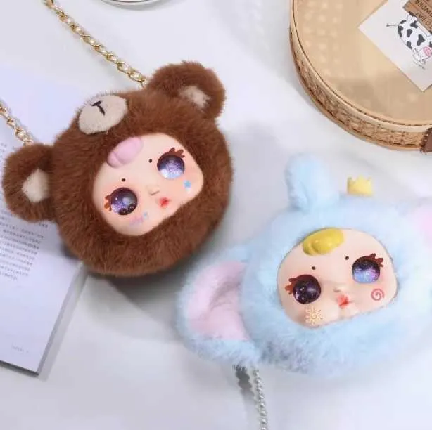 MM Milk Candy Baby Zipper Bag Plush-حقيبة ظهر