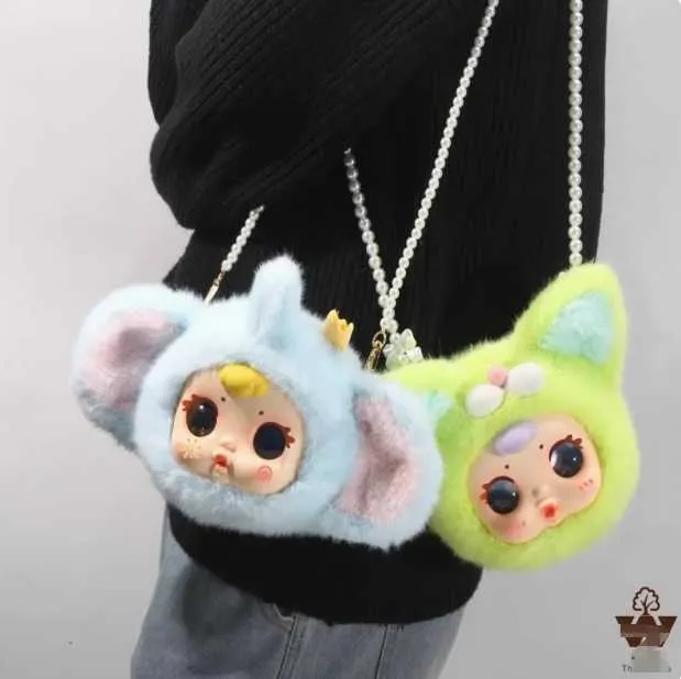 MM Milk Candy Baby Zipper Bag Plush-حقيبة ظهر