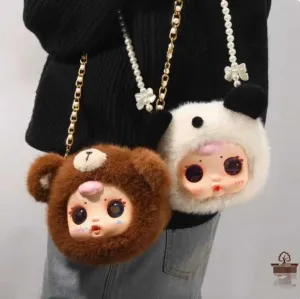 MM Milk Candy Baby Zipper Bag Plush-حقيبة ظهر