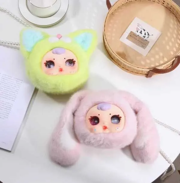 MM Milk Candy Baby Zipper Bag Plush-حقيبة ظهر