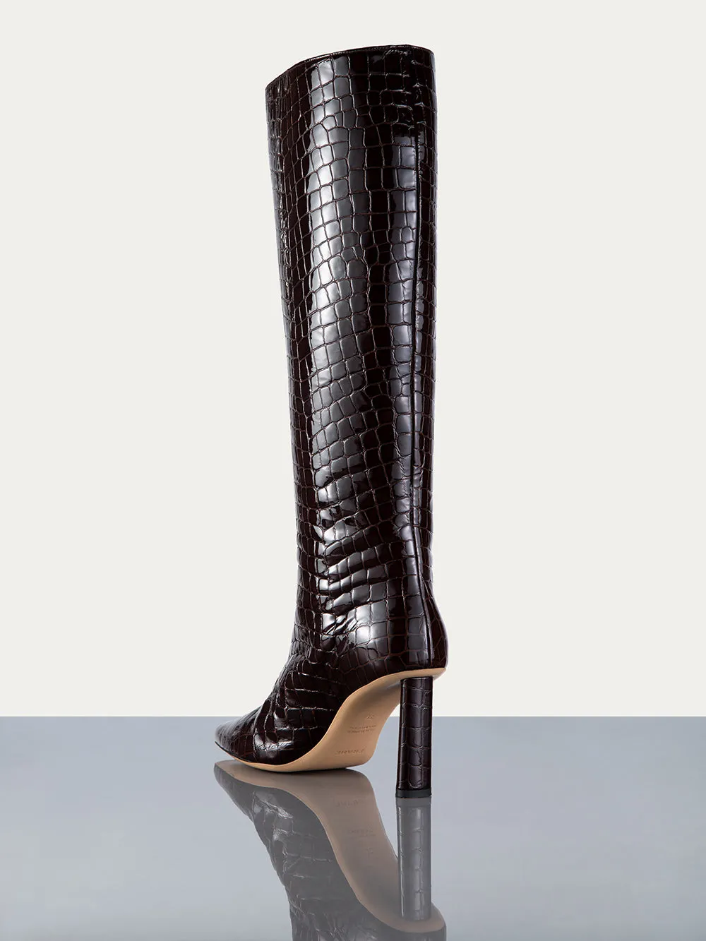 Odette Boot -- Espresso Croc
