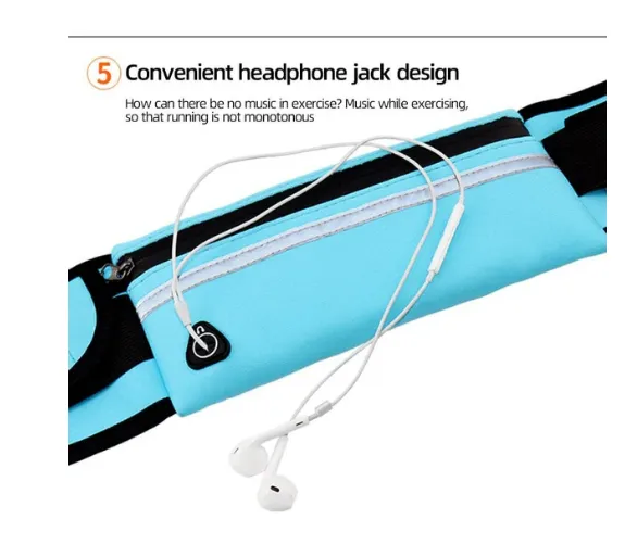 Running Sports Jogging Portable Outdoor Phone Holder Waterproof Belt Bag