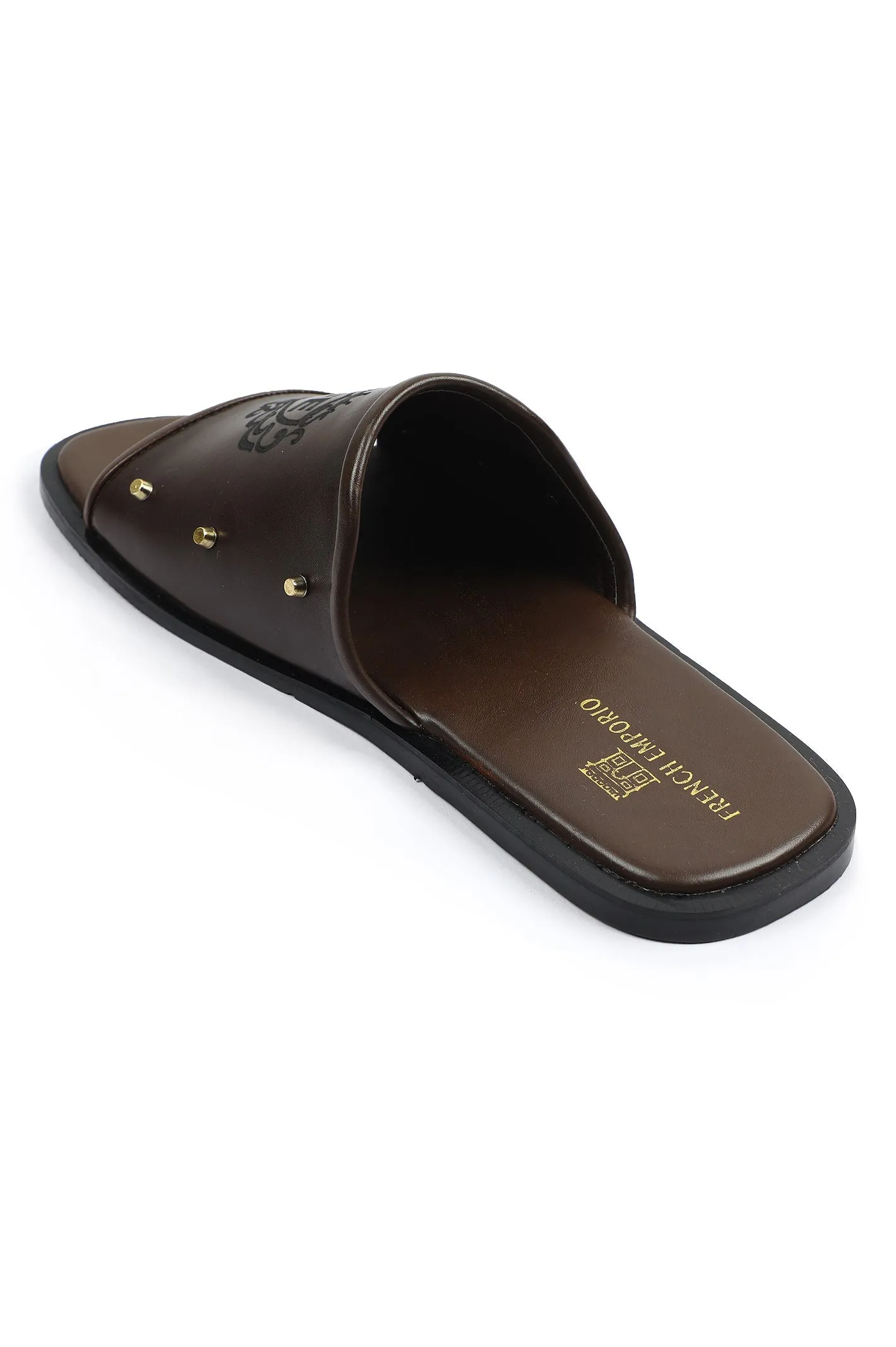 Slippers For Men in coffee SKU: SLP-0069-COFFEE